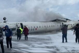 Delta Jet Overturns in Toronto Crash, Injuring at Least 17