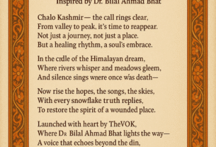 “Chalo Kashmir” — A Poem of Healing, Hope, and Homecoming