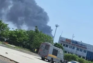 Tragedy in Ahmedabad: Air India Flight Bound for London Crashes, Emergency Response Underway