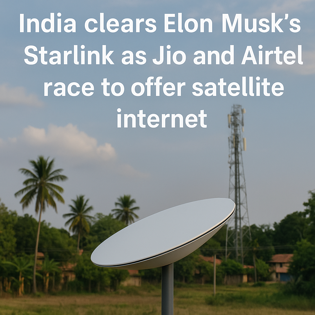 India Gives Green Light to Elon Musk’s Starlink, Marking a New Era of Internet Access