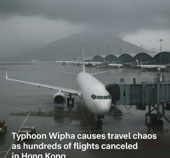 Typhoon Wipha Brings Hong Kong to a Standstill Flights Canceled City Braces for Impact