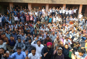 PHE Daily Wagers Protest in Jammu, Demand Government Action on Regularization Report