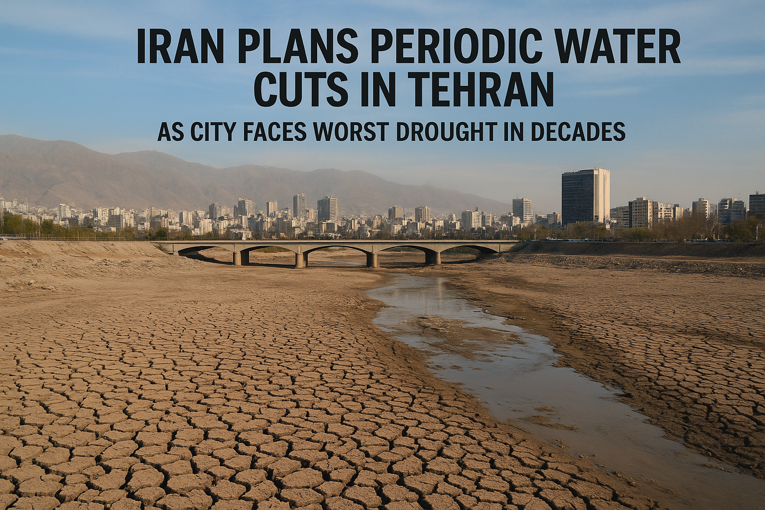 Iran Faces Severe Water Crisis: Tehran Braces for Periodic Water Cuts Amid Historic Drought