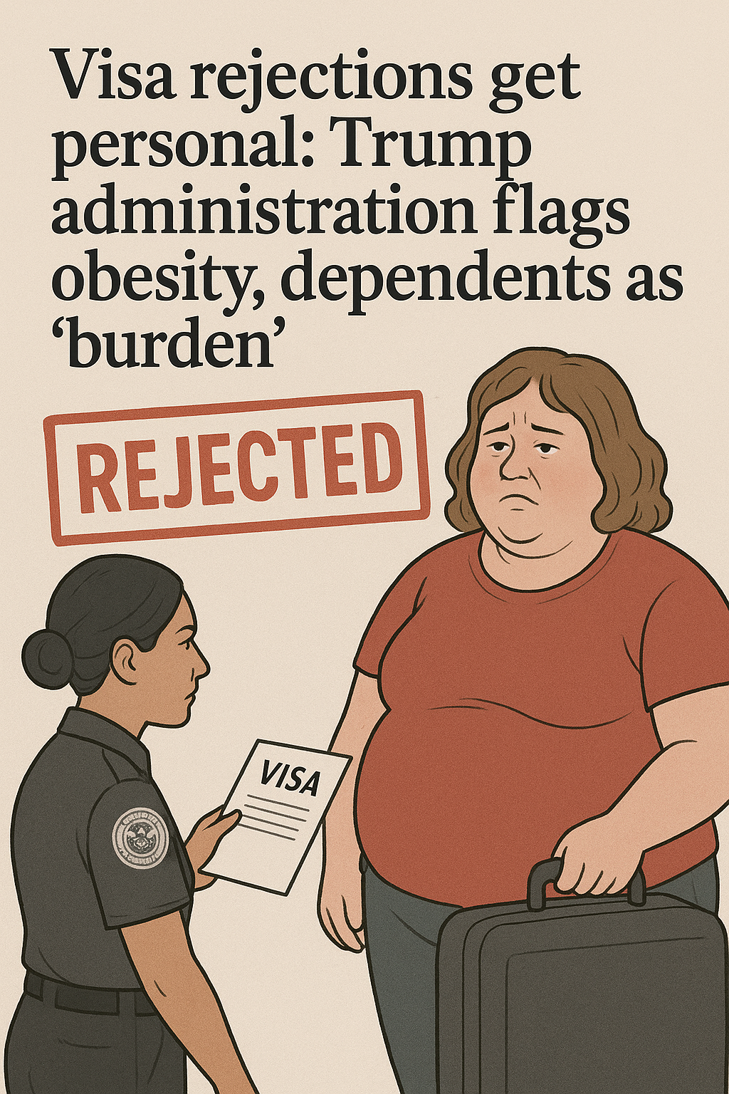 Visa Rejections Get Personal Trump Administration Flags Obesity and Dependents as Potential ‘Burden’.