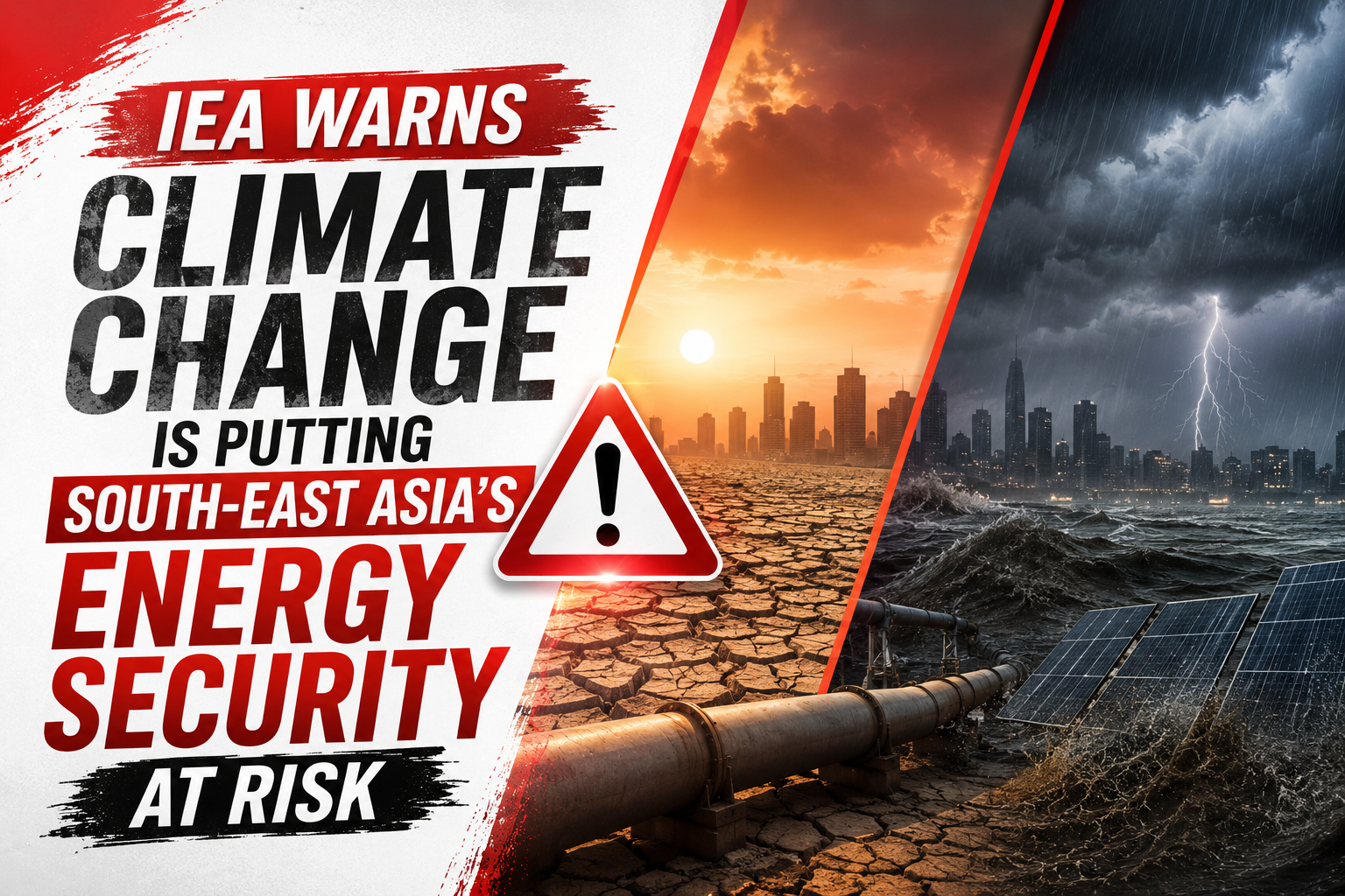 Climate risks threaten South-east Asia’s energy security as demand surges, warns IEA