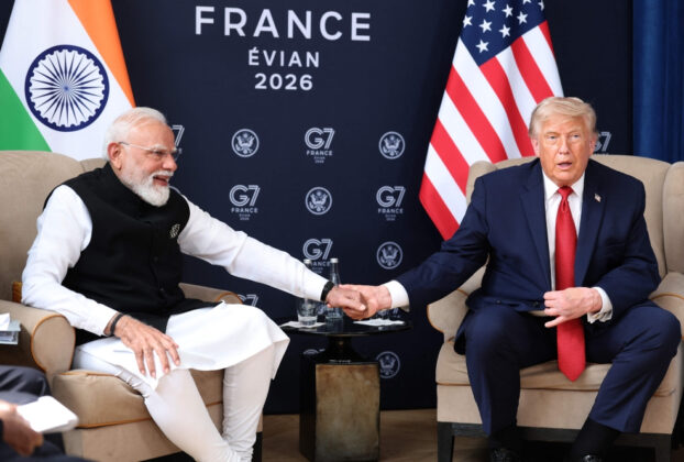 Modi–Trump G7 meeting signals progress on long-awaited US–India trade deal as leaders exchange unusual praise and urgency for agreement