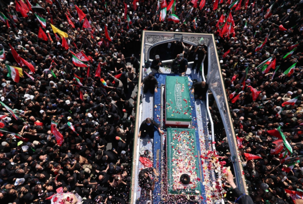 Iran bids farewell to Ali Khamenei as millions gather in Tehran for a historic funeral procession