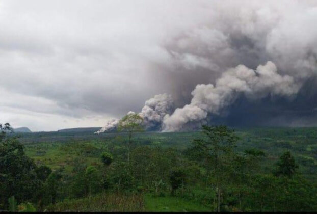 Indonesia’s Mount Semeru erupts 10 times in 13 hours, triggering warnings over deadly flows