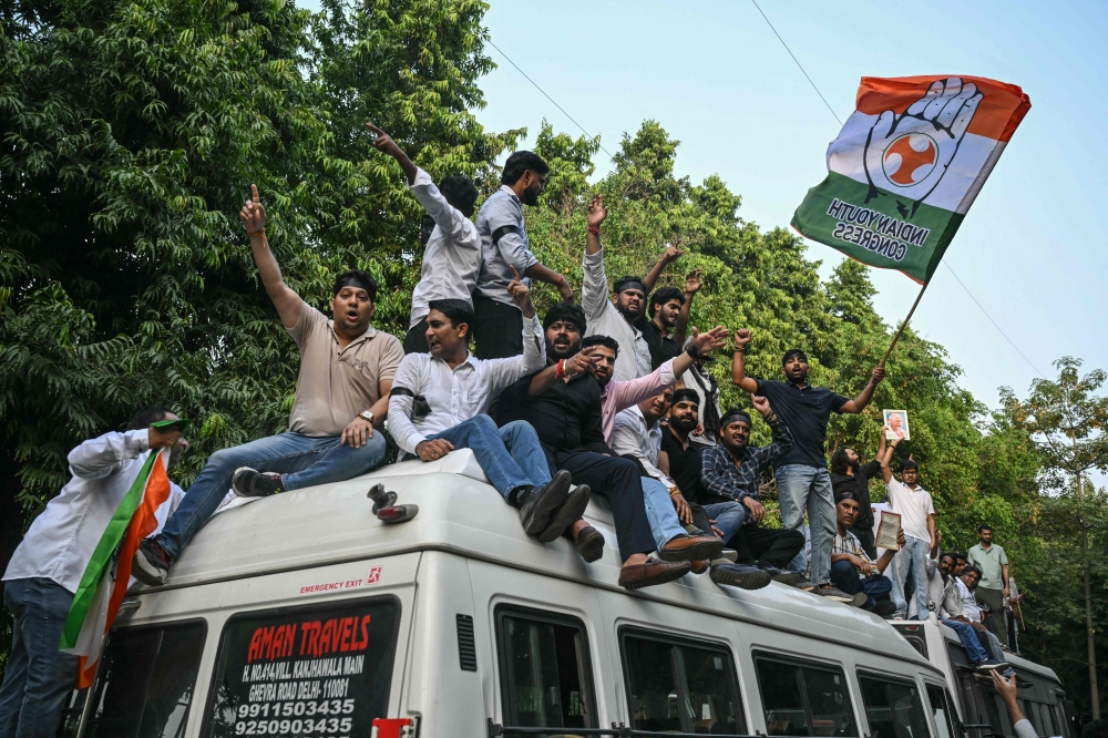New Delhi locks down ahead of mass protest over India’s voter rolls